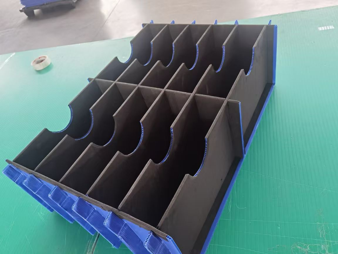 How to Choose PP Corrugated Boxes and Dividers for Reusable Export Packaging Reusable PP corrugated box with custom plastic divider compartments